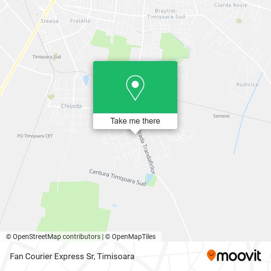 Fan Courier Express Sr map