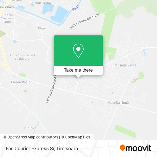 Fan Courier Express Sr map
