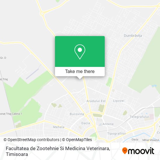 Facultatea de Zootehnie Si Medicina Veterinara map