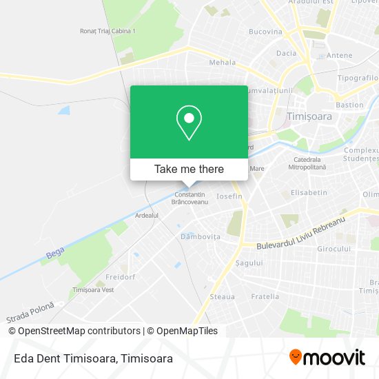 Eda Dent Timisoara map