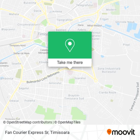 Fan Courier Express Sr map