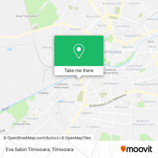 Eva Salon Timisoara map