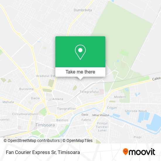 Fan Courier Express Sr map