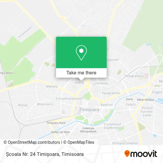 Școala Nr. 24 Timișoara map