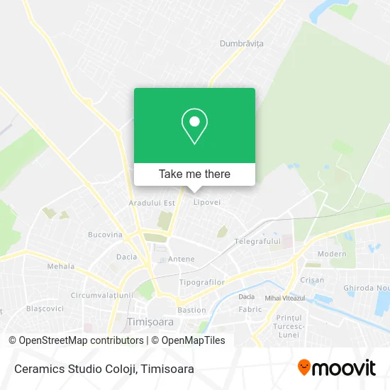 Ceramics Studio Coloji map