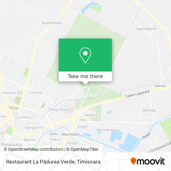 Restaurant La Pădurea Verde map