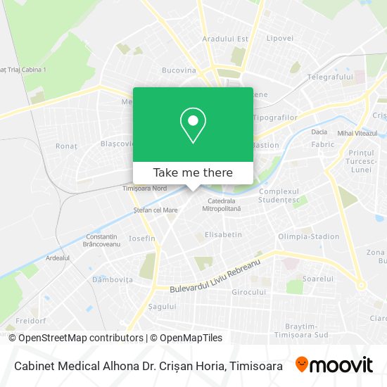 Cabinet Medical Alhona Dr. Crișan Horia map