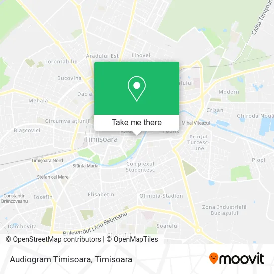 Audiogram Timisoara map