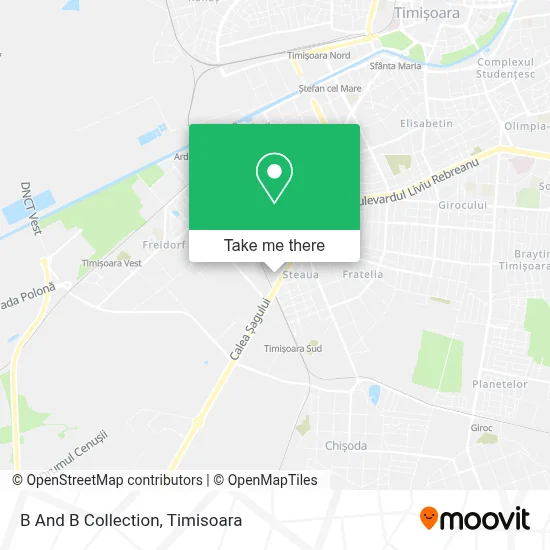 B And B Collection map