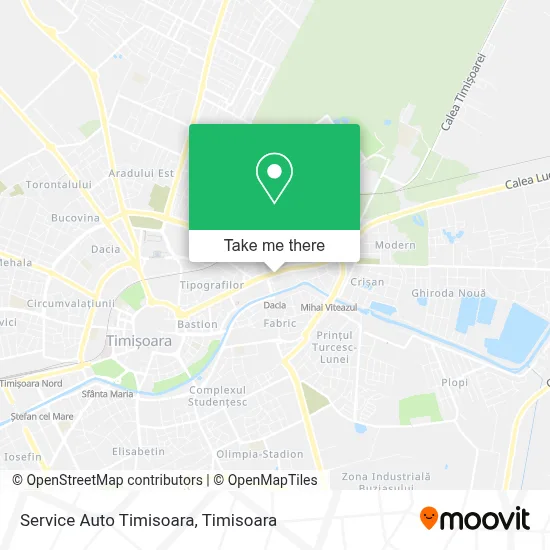 Service Auto Timisoara map