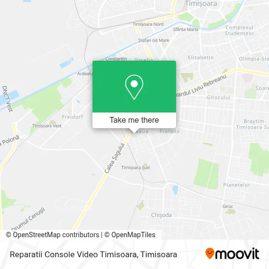 Reparatii Console Video Timisoara map