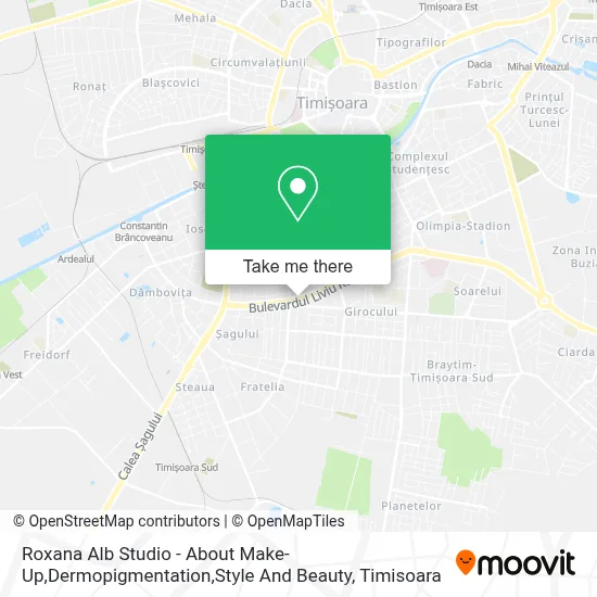 Roxana Alb Studio - About Make-Up,Dermopigmentation,Style And Beauty map