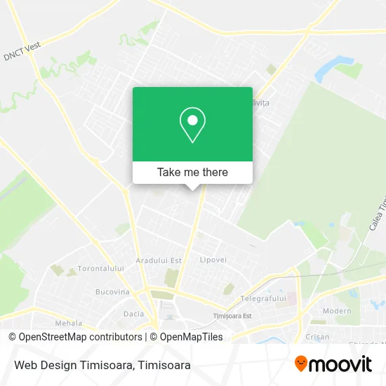 Web Design Timisoara map