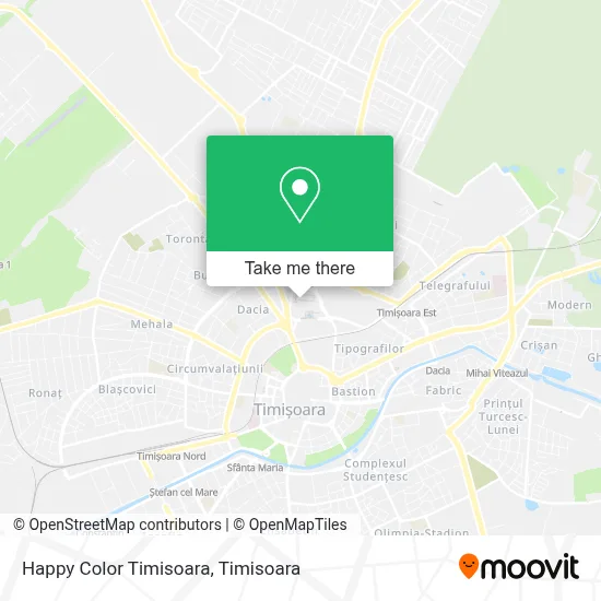 Happy Color Timisoara map