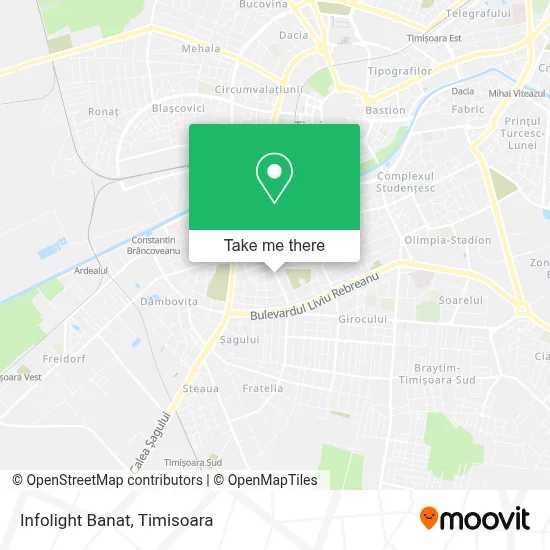 Infolight Banat map