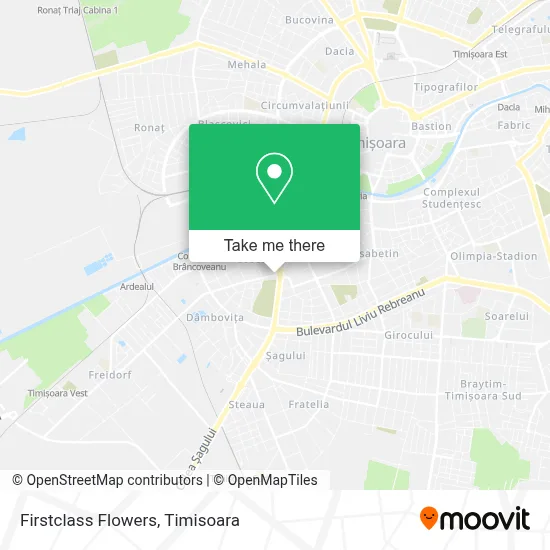 Firstclass Flowers map