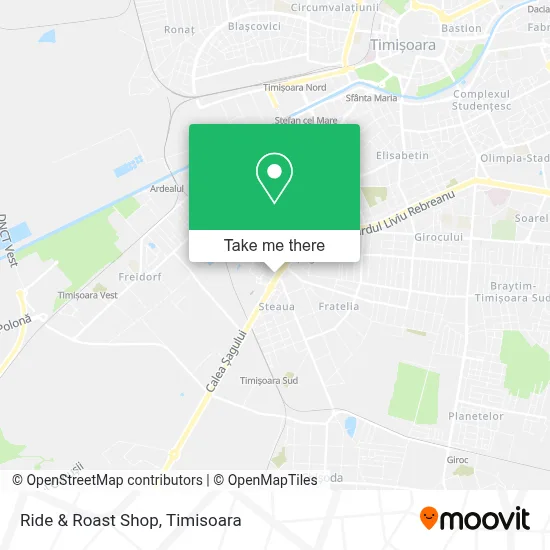 Ride & Roast Shop map