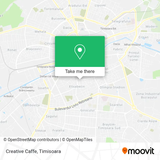 Creative Caffe map