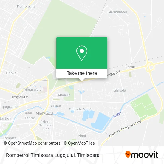 Rompetrol Timisoara Lugojului map