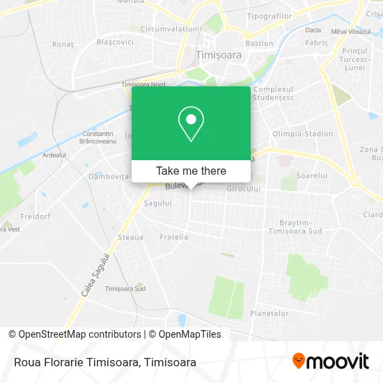 Roua Florarie Timisoara map
