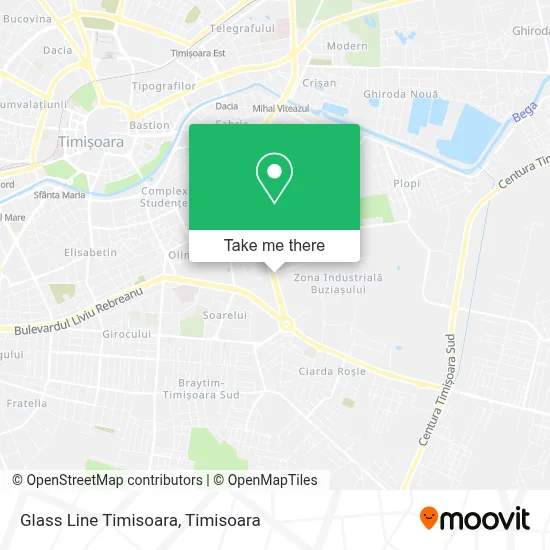 Glass Line Timisoara map