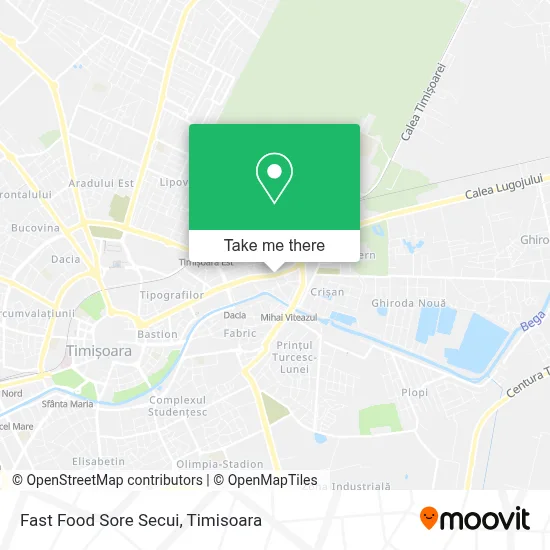 Fast Food Sore Secui map