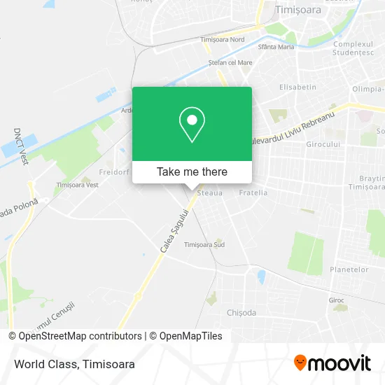 World Class map