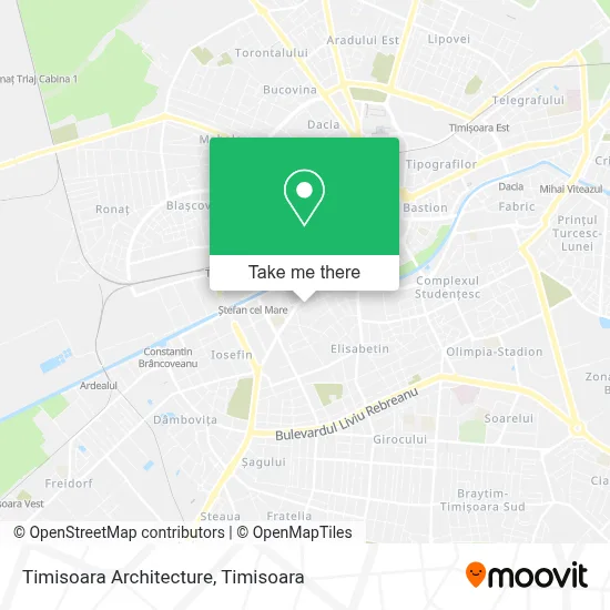 Timisoara Architecture map