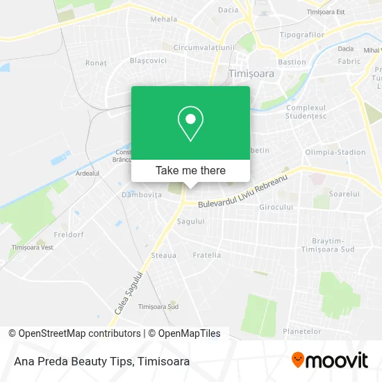 Ana Preda Beauty Tips map