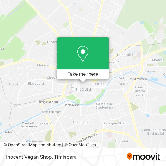 Inocent Vegan Shop map