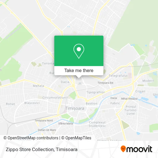 Zippo Store Collection map