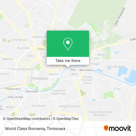 World Class Romania map