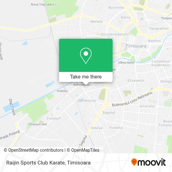 Raijin Sports Club Karate map
