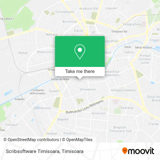 Scribsoftware Timisoara map