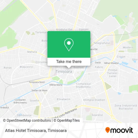 Atlas Hotel Timisoara map