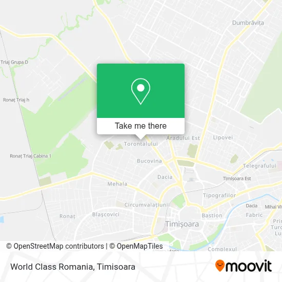 World Class Romania map