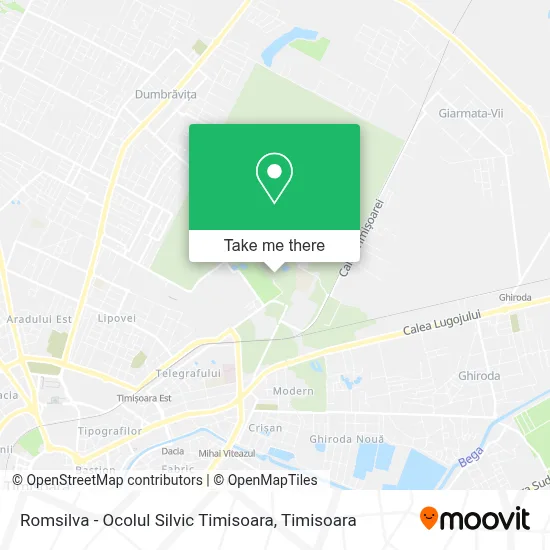Romsilva - Ocolul Silvic Timisoara map