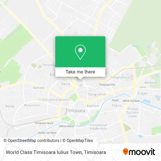 World Class Timisoara Iulius Town map