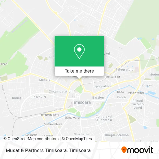Musat & Partners Timisoara map
