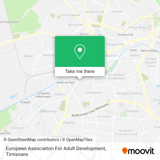 European Association For Adult Development map