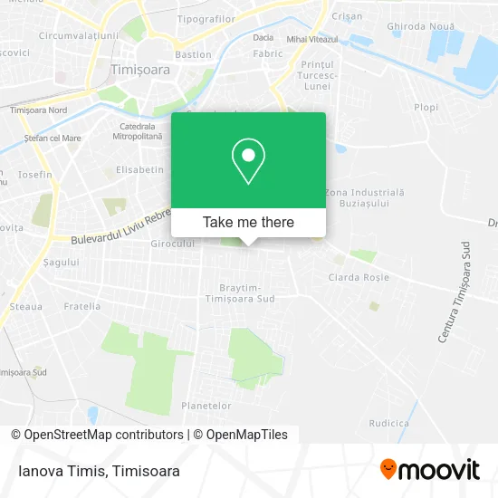 Ianova Timis map