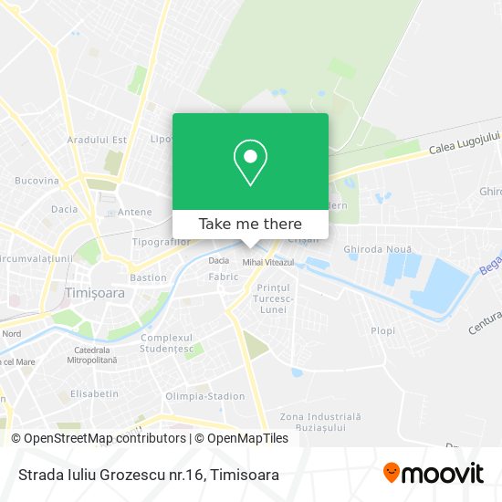 Strada Iuliu Grozescu nr.16 map
