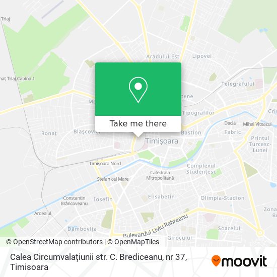 Calea Circumvalațiunii str. C. Brediceanu, nr 37 map