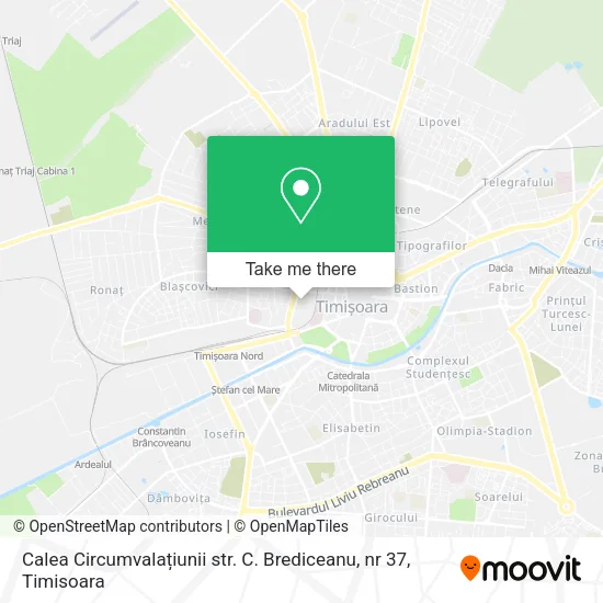 Calea Circumvalațiunii str. C. Brediceanu, nr 37 map