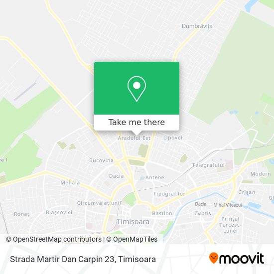 Strada Martir Dan Carpin 23 map