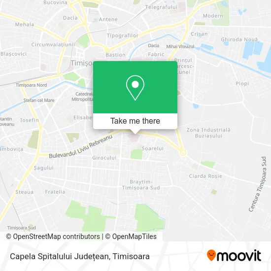 Capela Spitalului Județean map