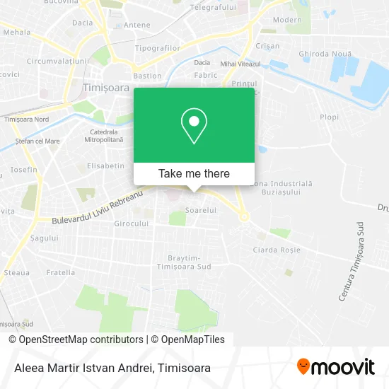 Aleea Martir Istvan Andrei map