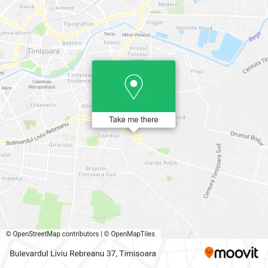 Bulevardul Liviu Rebreanu 37 map