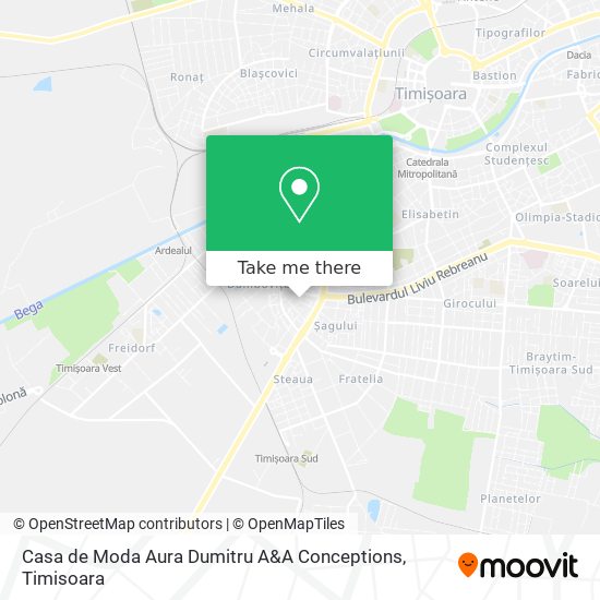 Casa de Moda Aura Dumitru A&A Conceptions map