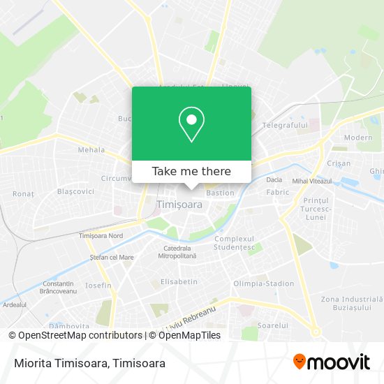 Miorita Timisoara map